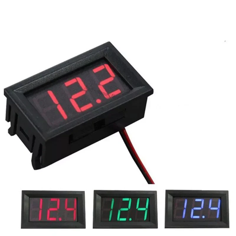 Digital Voltmeter DC 4.5V to 30V Digital Voltmeter Voltage Panel Meter For 6V 12V Electromobile Motorcycle Car