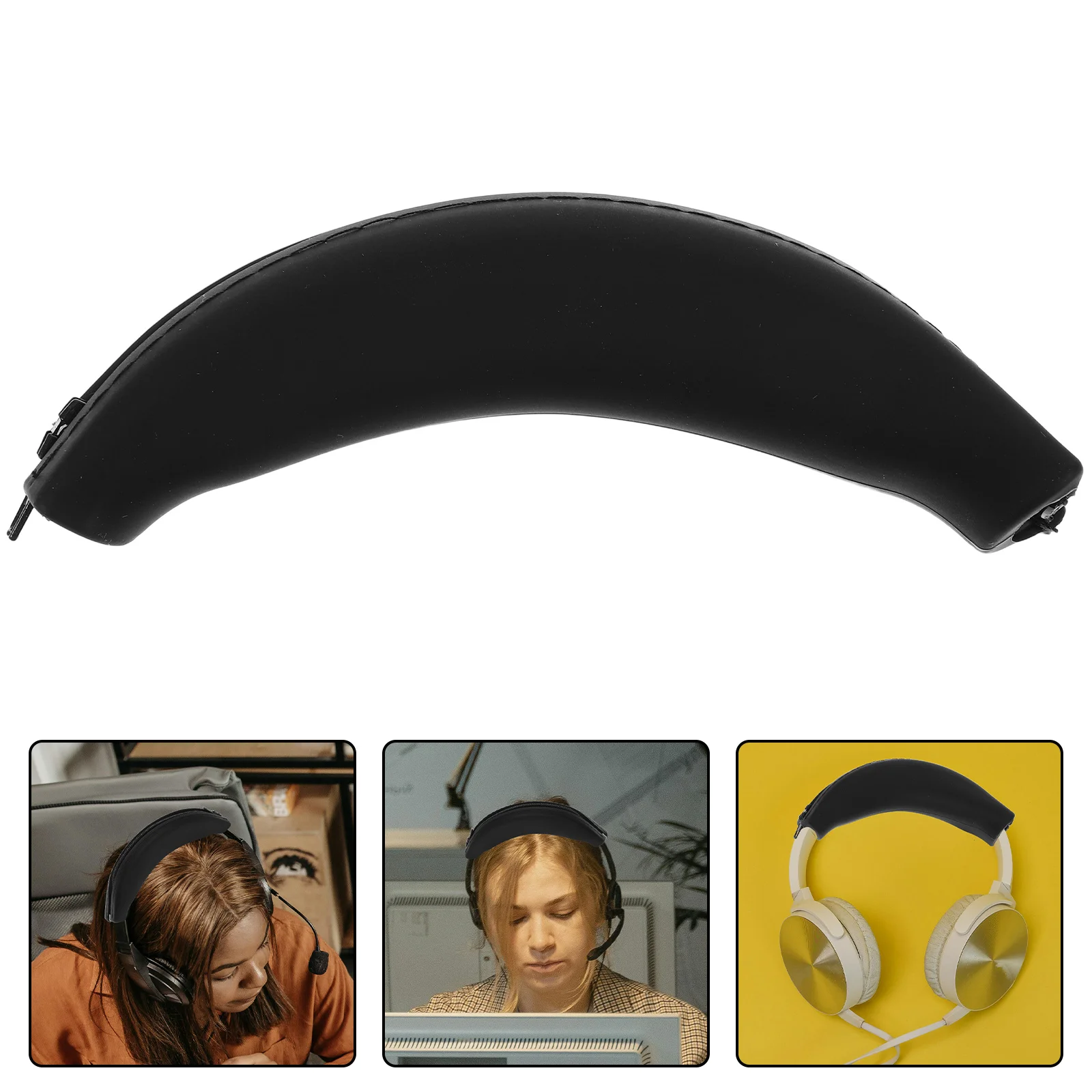 

Silicone Headphone Headband Cushion Stylish Protective Cover Scratch Resistant Headset Replacement Padding Headphones