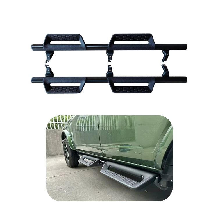 MusixiA Nerf Bar Universal 4 Doors Aluminum Side Step Running Board For Ford Bronco 2021+ Original Factory