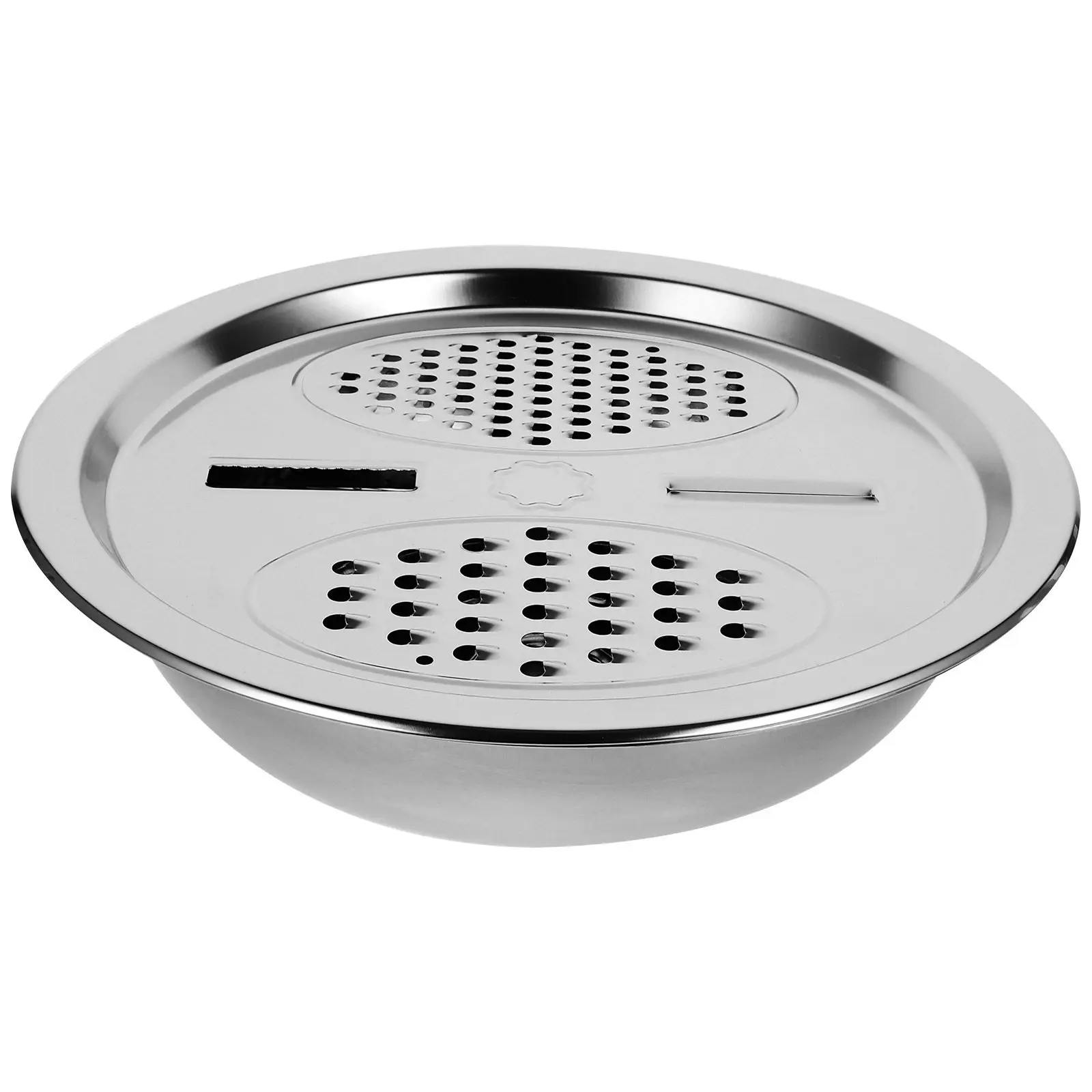 

Набор из 1 предмета: многофункциональная терка-миска из нержавеющей стали для мытья овощей, риса, слива воды, хранения фруктов, сервировки на кухне