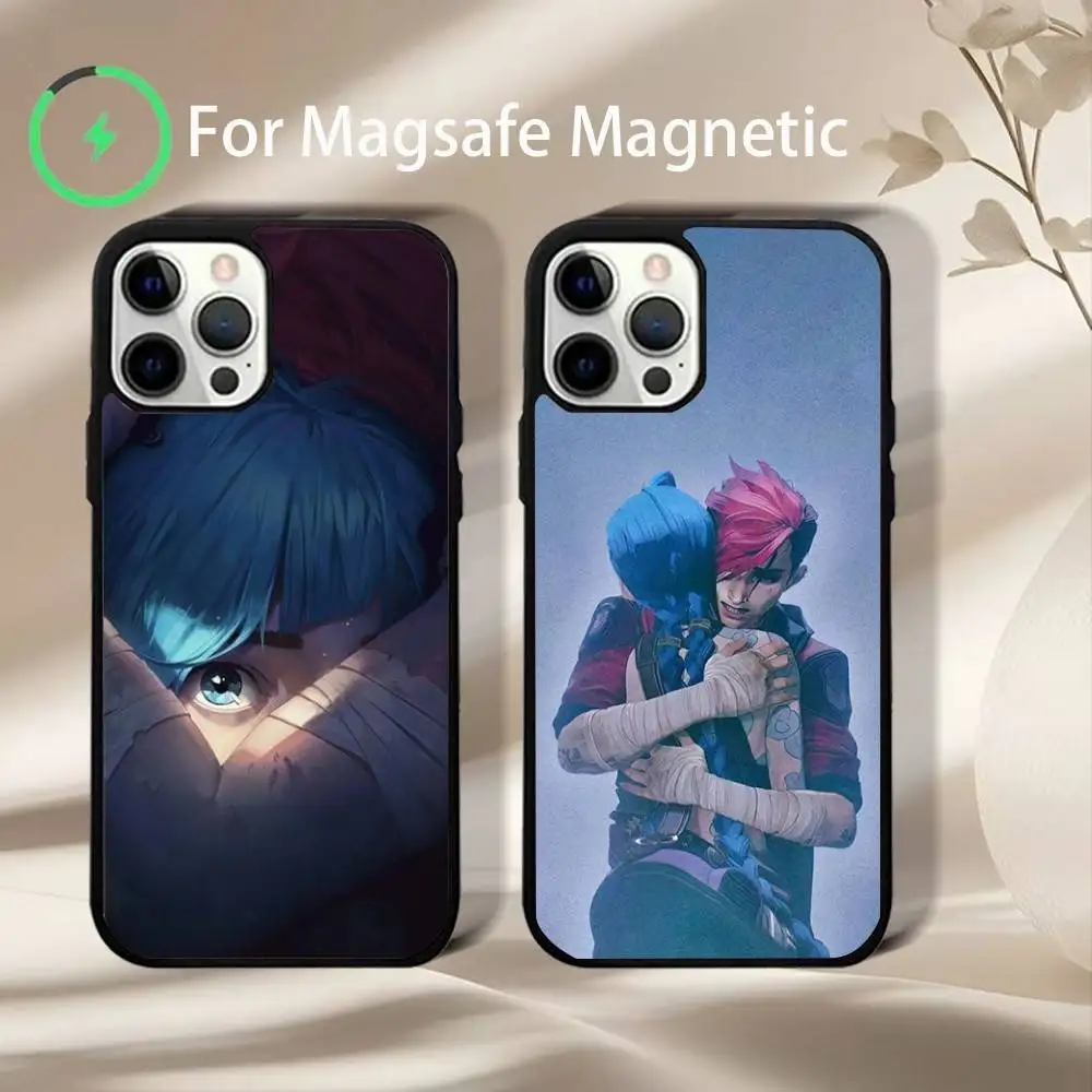 

Arcane League of Legends Phone Case For iPhone 16e,16,15,14,13,12,11,Plus,Pro,Max,Mini Magsafe Magnetic Wireless Charging