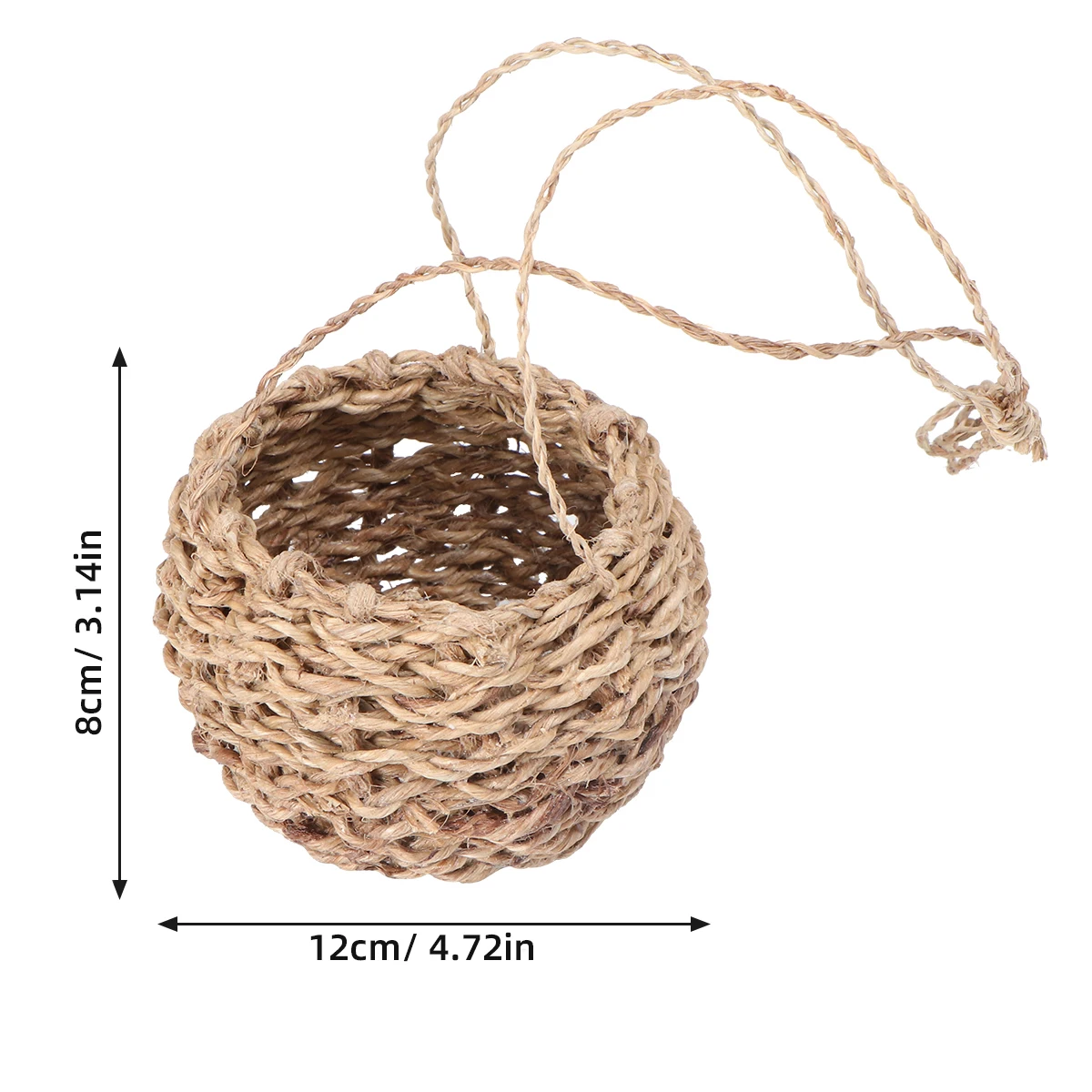 

Hemp Rope Hanging Basket Woven Baskets Storage Plants Handwoven Pot Creative House Decoration Clothes Rack Soft Material