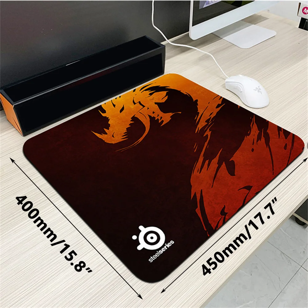 Gaming Mouse Pad 4mm Rubber Non-slip Base Smoothness Surface Control Custom Large Desk Mat FPS Gaming Accessories 450X400mm