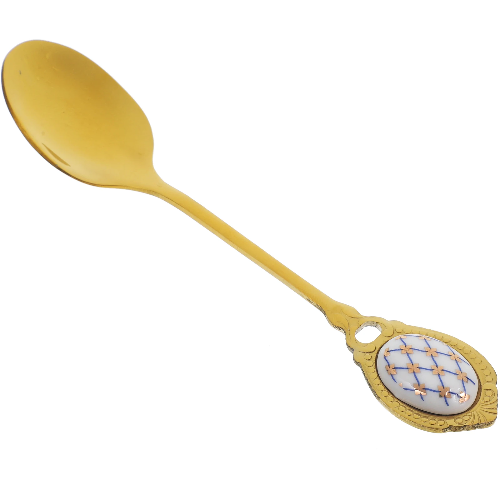 

Gold Stainless Steel Coffee Stirrer Long Handle Dessert Tea Spoon Mixing Bar Spoon For Hot Tea Iced Coffee Kitchen Use Reusable