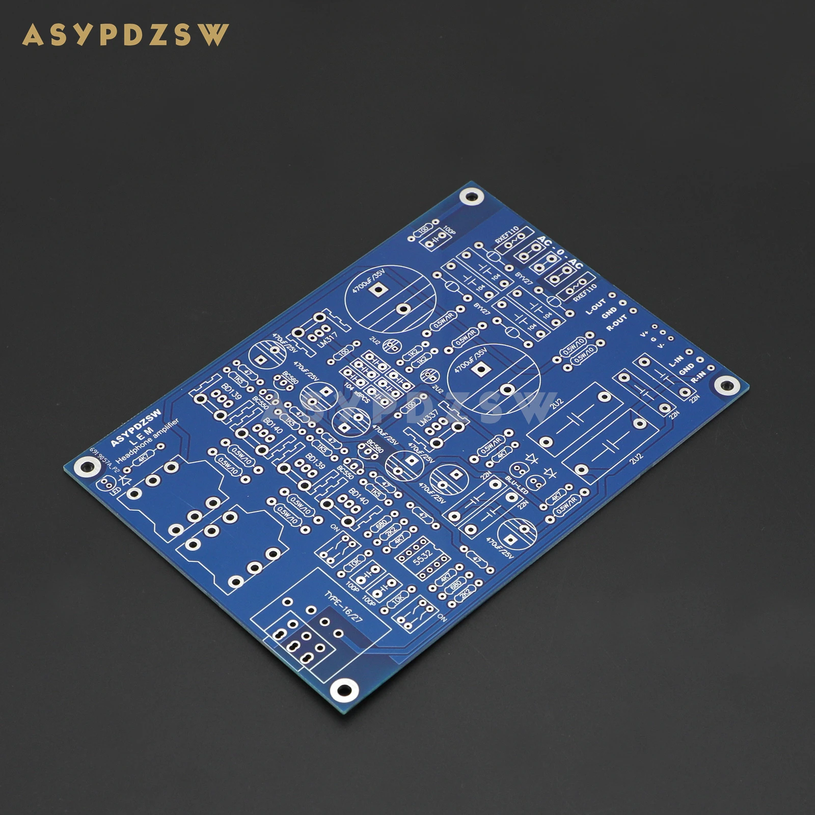 HIFI Base on Lehmann Class A Headphone amplifier LEM Preamplifier Bare PCB