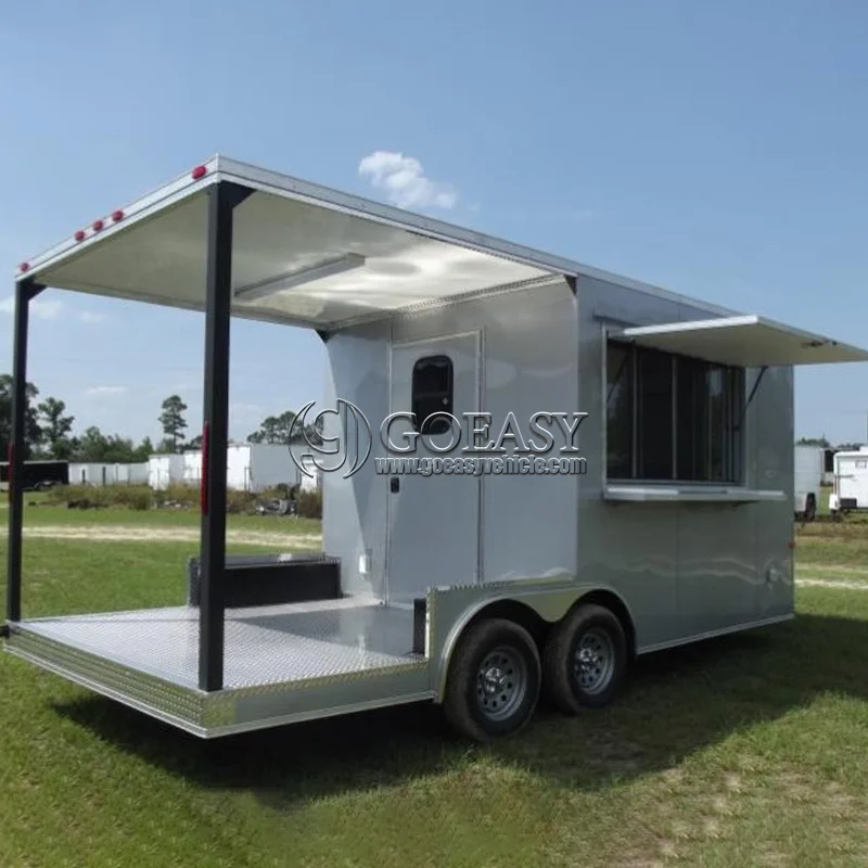 Custom Color & Graphics Food Trailer - Mobile Advertising Billboard