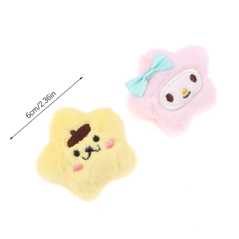 Cartoon Sanrio Brooch Hello Kitty 6Cm Cinnamoroll Melody Cute Shape Brooch Bag Pin Backpacks Pendant Decoration Accessorie