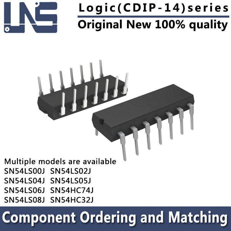 

1pcs SN54HC32J SN54HC74J SN54LS00J SN54LS02J SN54LS04J SN54LS05J SN54LS06J CDIP-14 7.62mm Interface