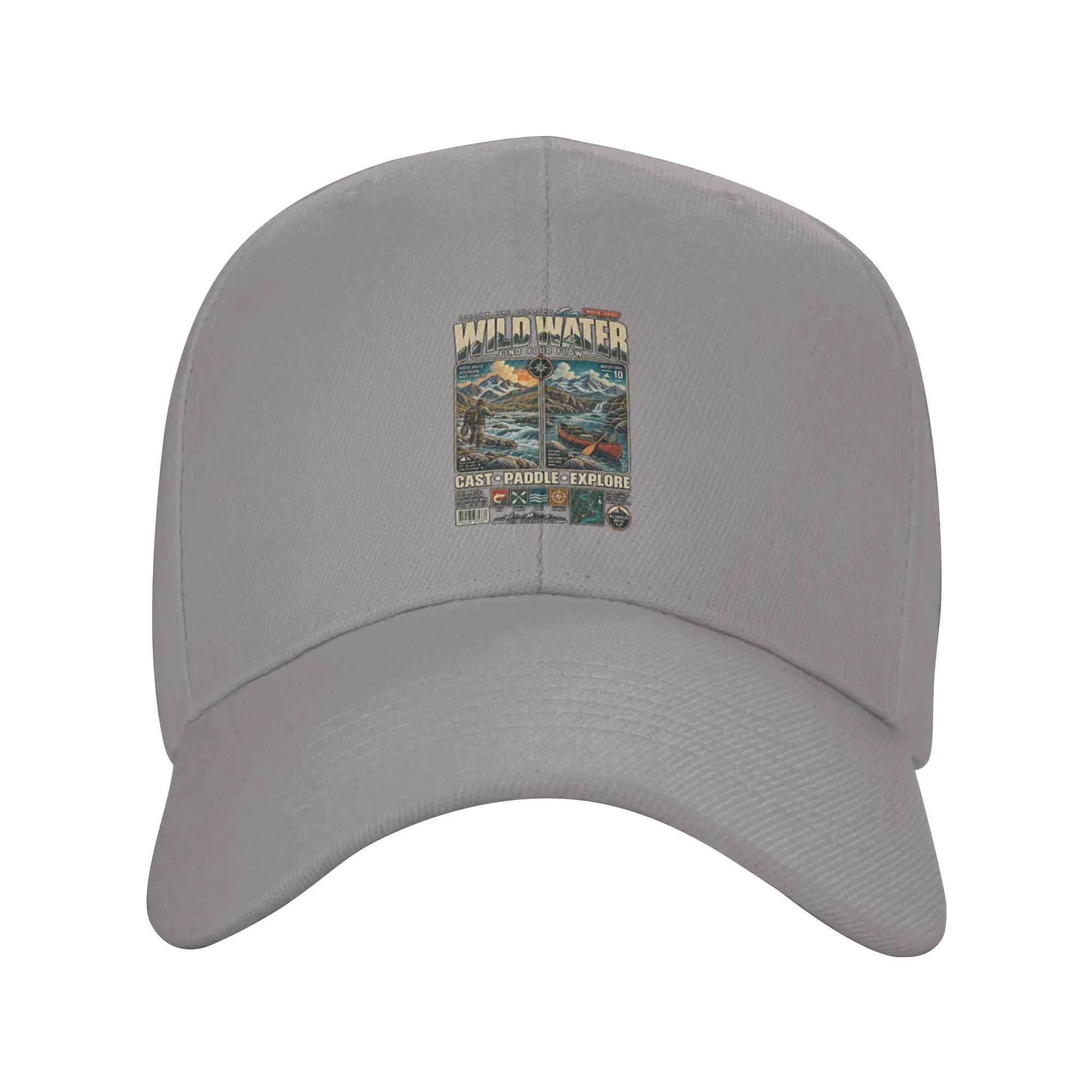 Hot Sale WILD WATER   FIND YOUR FLOW Baseball Cap  Street Style Luxury Cap  Driving Luxury Cap