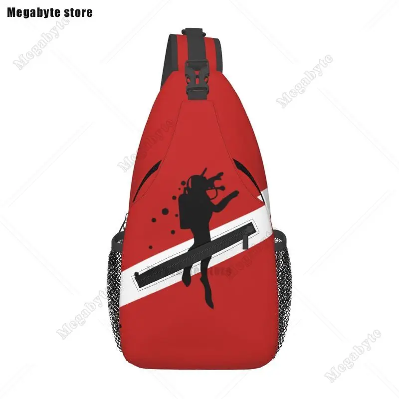 Scuba Dive Crossbody Sling Backpack Men Custom Diving Diver Shoulder Chest Bag for Cycling Camping Daypack