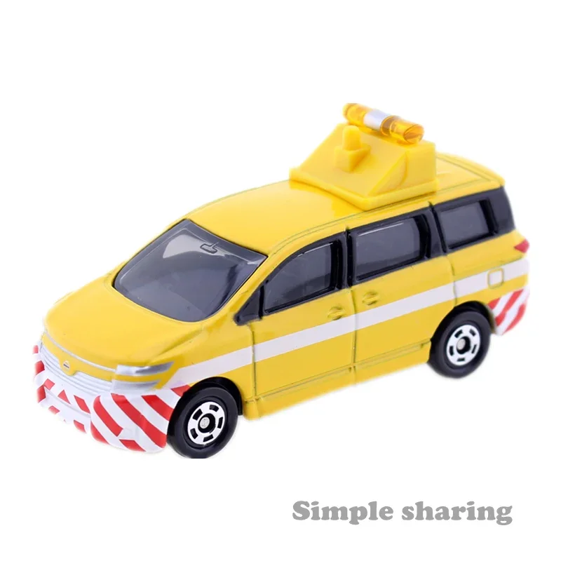 Takara Tomy Tomica No.88 Nissan Elgrand Road Patrol Car 1/64 Diecast Automotive Model Ornaments Cas Toys Gift Decorations