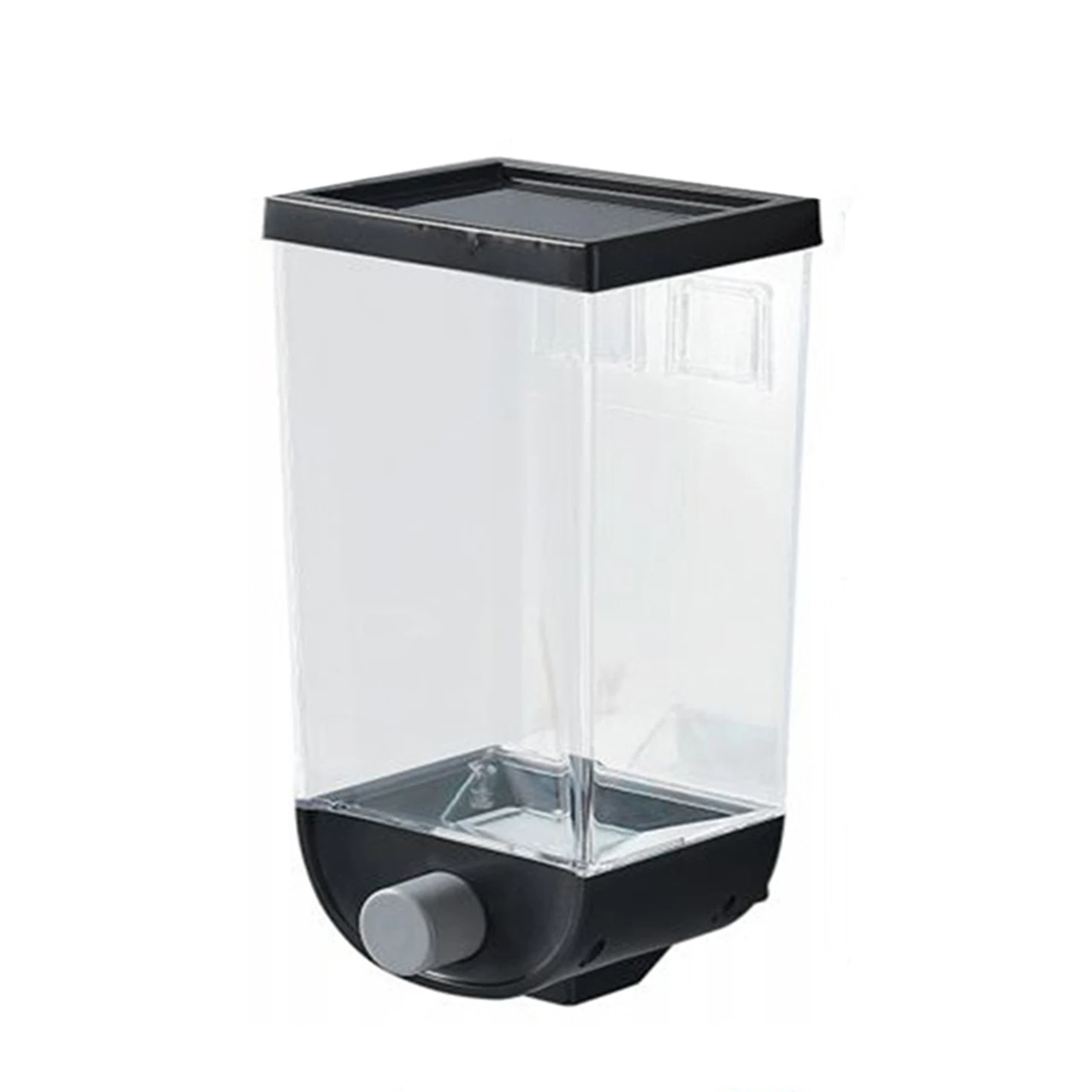 Wall Mounted Bulk Cereals Storage Container with Oatmeal Dispenser Transparent Design for Easy Food Refill and Storage