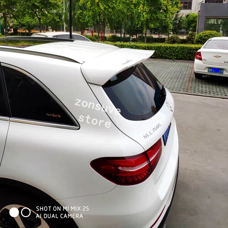 

Use For Mercedes Benz GLC-CLASS 2020--2016 Year Roof Spoiler Sport Rear Trunk Wing Body Kit Accessories （White ）