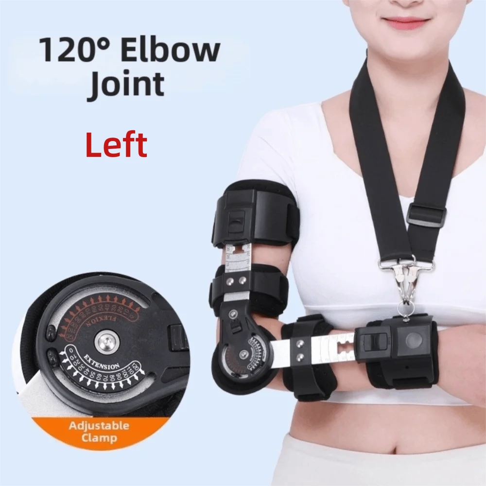 Breathable Elbow Joint Fixation Brace Adjustable Removable Hinged Shoulder Arm Sling Comfortable Ergonomic