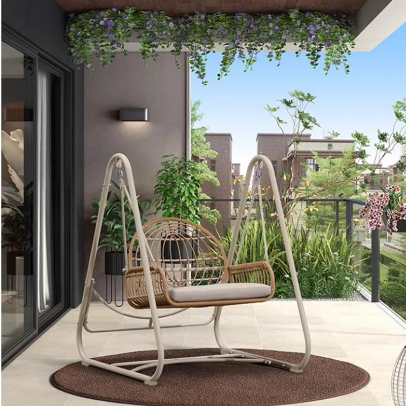 Shaking Street Patio Swings Hanging Chair Relax Suspended Garden Patio Swings Hammock Rocking Outdoor Furniture Columpiar LLPS