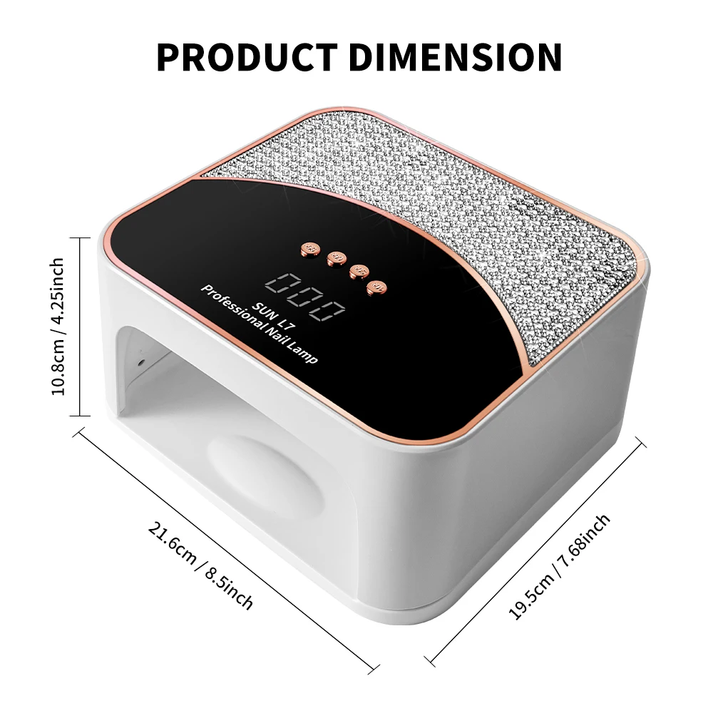 SUN L7 Nail Art Lamp Professional UV Nail Dryer 45LED Lamp Beads Can Quickly Dry and Solidify Gel Nail Polish Pedicure Nail Lamp