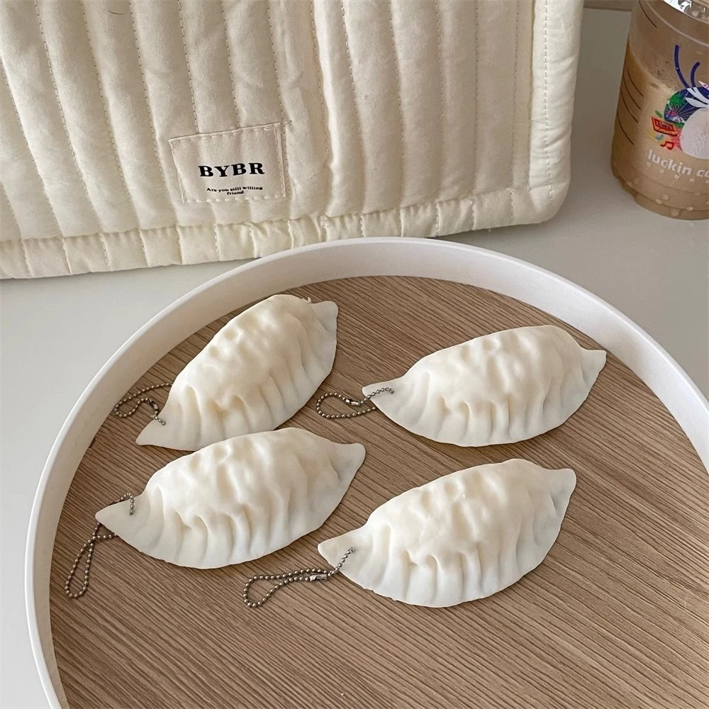 Stress Reducing Simulation Dumpling Kneading Music Dumpling Simulation Food and Grocery Hanging Decoration Kneading Toys