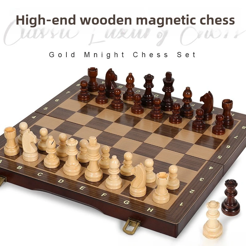 15 Magnetic Wood Premium Luxury Good Quality Children's Standard Chess