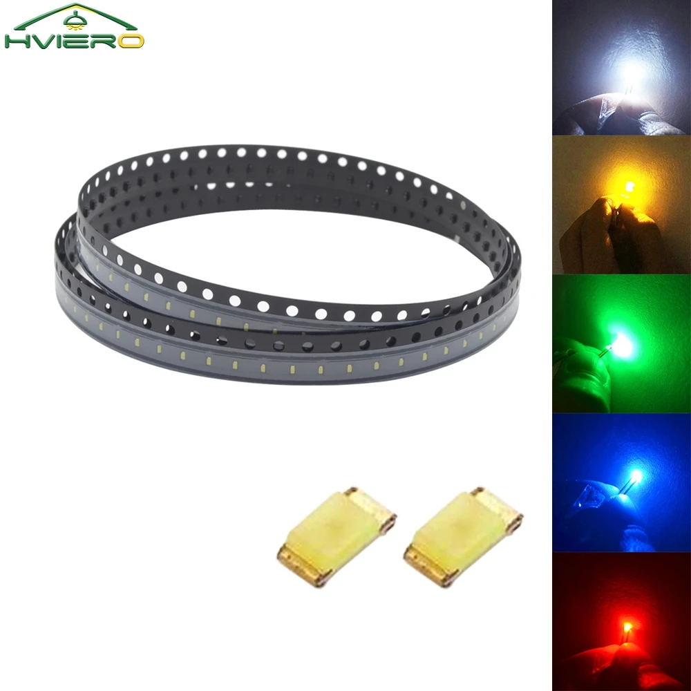 

10 шт. излучающие диодные чипы 0402 светодиодные чипы SMD SMT ярко-красный желтый зеленый белый синий оранжевый RGB свет вечерние украшения освещение