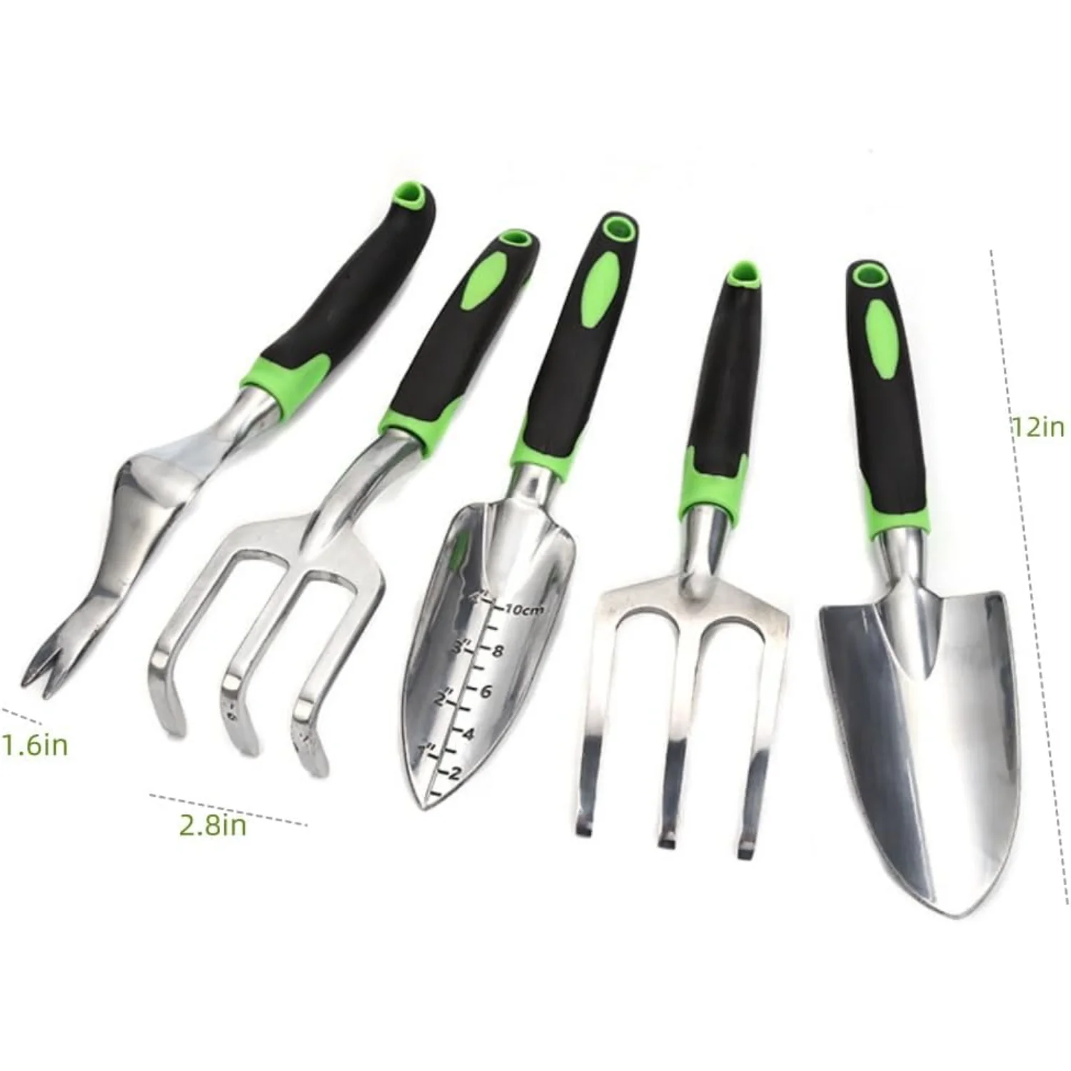 Stylish and Durable Heavy Duty Aluminum Gardening Hand Tools Set for Men and Women - Easy to Carry Outdoor Gardening Tool Kit, I