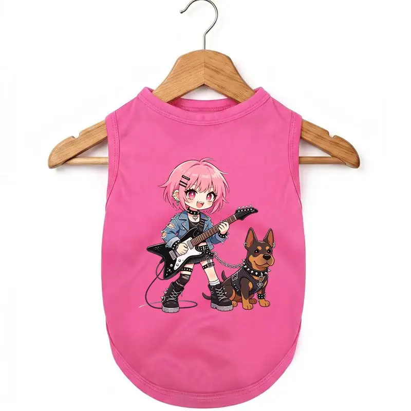 

Punk Rock Dog Vest Summer Cool Breathable Quick Dry Puppy Tank Top Pet Clothes
