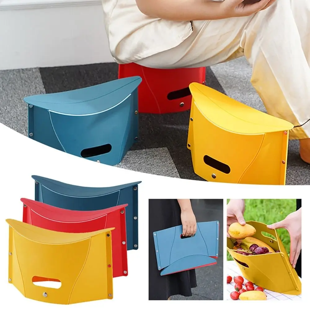 Hand Basket Portable Folding Step Stool Large Capacity Fashion Multifunction Chairs Travel storage bag Outdoor Camping supplies