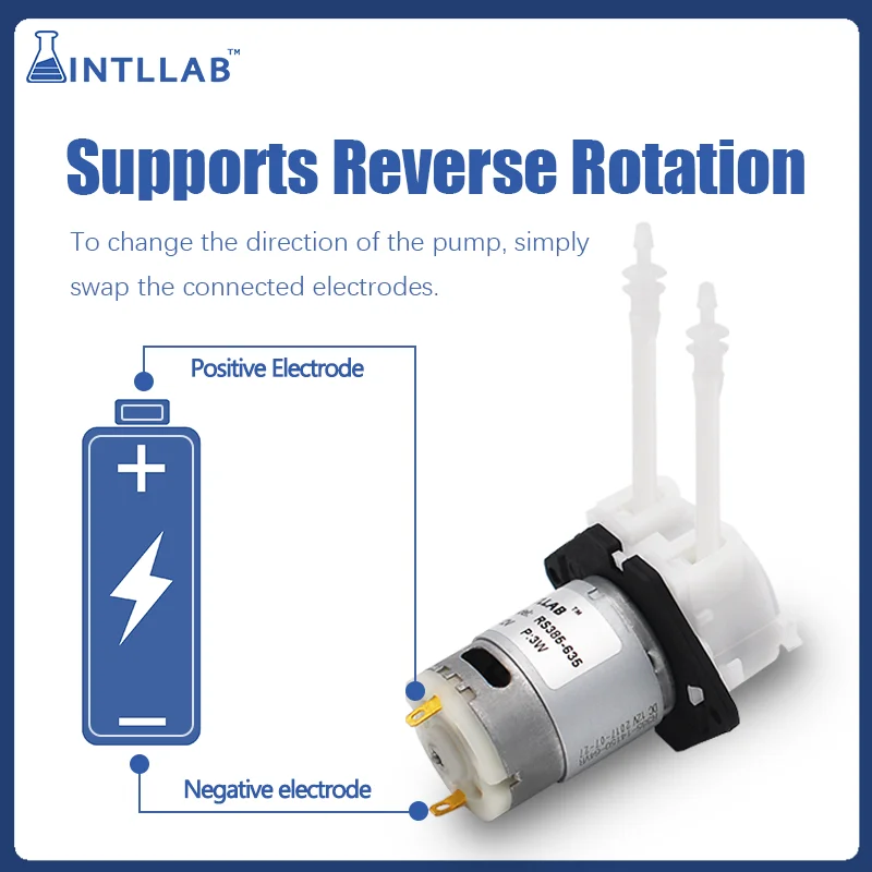 INTLLAB 12V DC DIY Peristalticปั๊มของเหลวปั๊มจ่ายยาPeristaltic PUMPสำหรับAquarium Lab Analytical