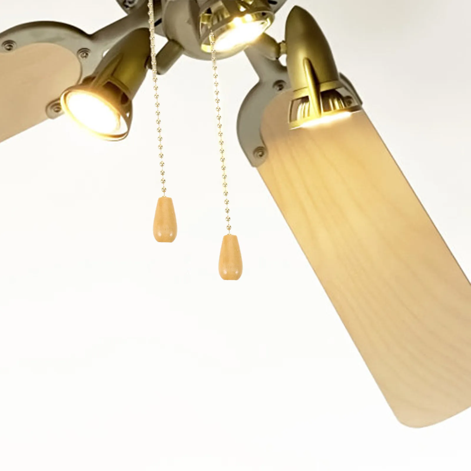 

Цепочки для потолочных вентиляторов с ручкой из натурального дерева, 145 см, декоративные удлинители, цепочки-удлинители для потолочных вентиляторов, цепочки для светильников