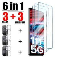 6in1 Protective Glass For Xiaomi Redmi Note 13 12 11 10 9 8 7 Pro 10C 9C 5G Screen Glass On Redmi Note 10S 11S 11T 9T Glass