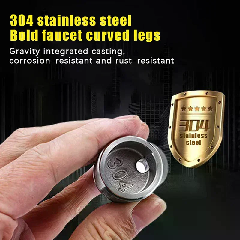 

Угловая изогнутая ножка из нержавеющей стали 304, 360° ° Вращающийся регулируемый угол, эксцентриковый винт, угловой настенный адаптер для смесителя для душа