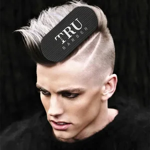 Friseur Ölkopf -Styling -Aufkleber, Gradientenhaarskulptur, Klebrittel, Barber -Salonzubehör, 2 PCs, 4pcs 6 Hauptverkaufsklettverschluss - №1