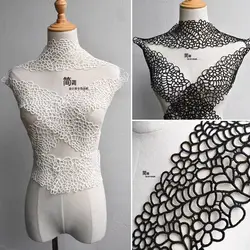 5/12cm Wide Black White Hollow Out Floral Embroidered Lace Ribbon DIY Apparel Sewing Fabric Lace Tape Dress Clothing Decoration