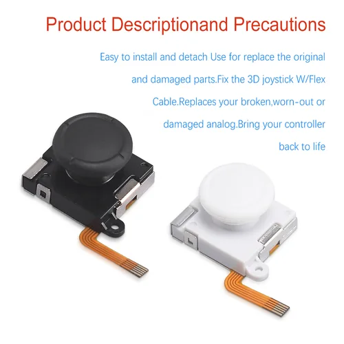 Joystick k-silver JS19 TMR para Nintendo Switch NS OLED Joy-Con Stick para NS Lite, palanca de pulgar de repuesto analógica 3D, 2/4/10 Uds.