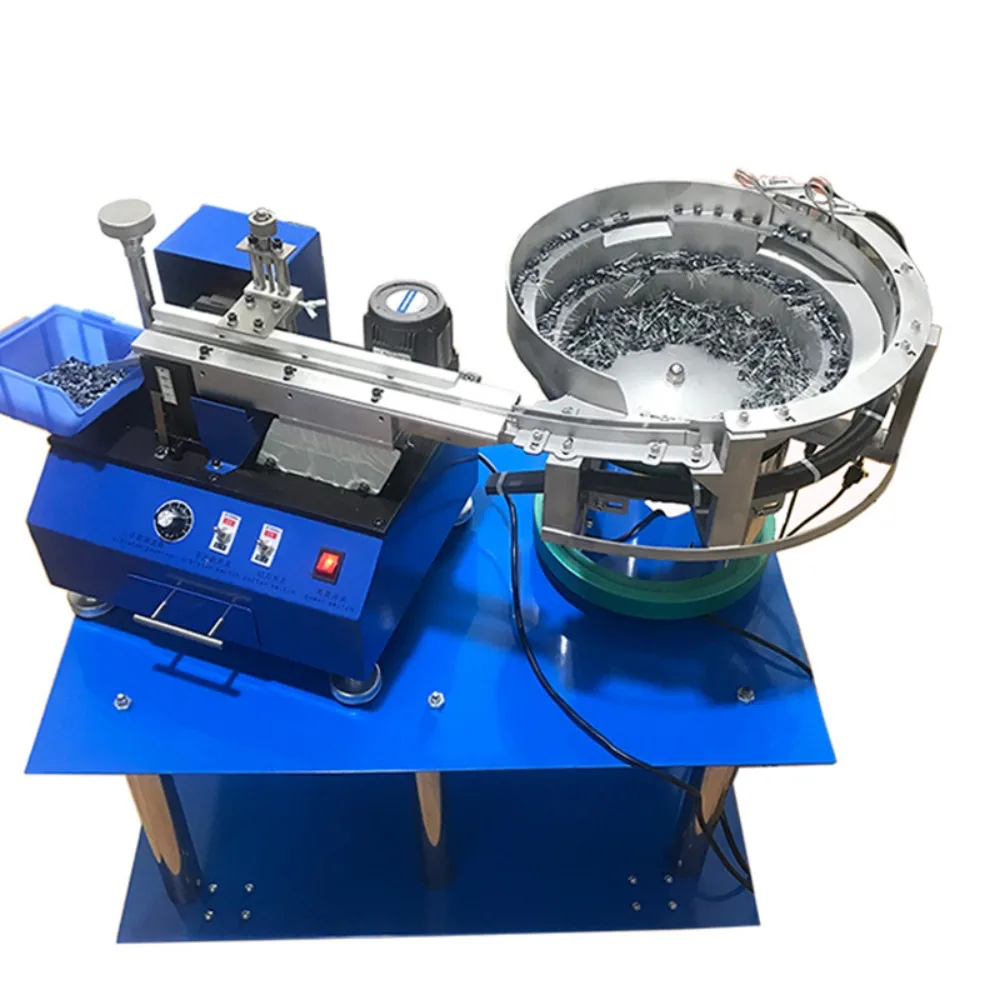 vibrating disc foot cutting machine triode bulk capacitor foot cutting machine automatic feeding foot cutting machine