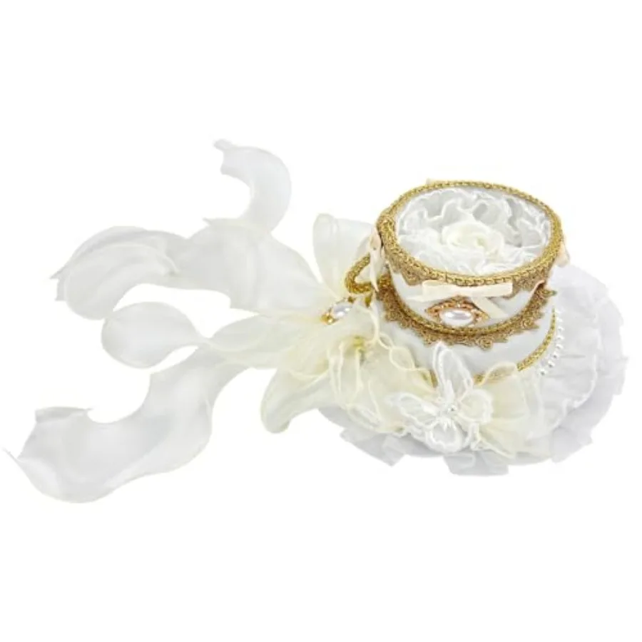 

Women's Lolita Hair Accessories Tea Cup Top Hat Court Rococo Spanish Flat Hat for Halloween Party