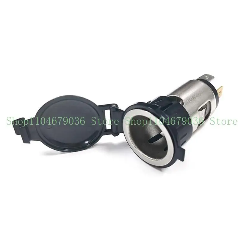 Cigarette Socket Replacement 12V-24V Power Outlet with Waterproof Cap Power Outlet Socket for Car Truck