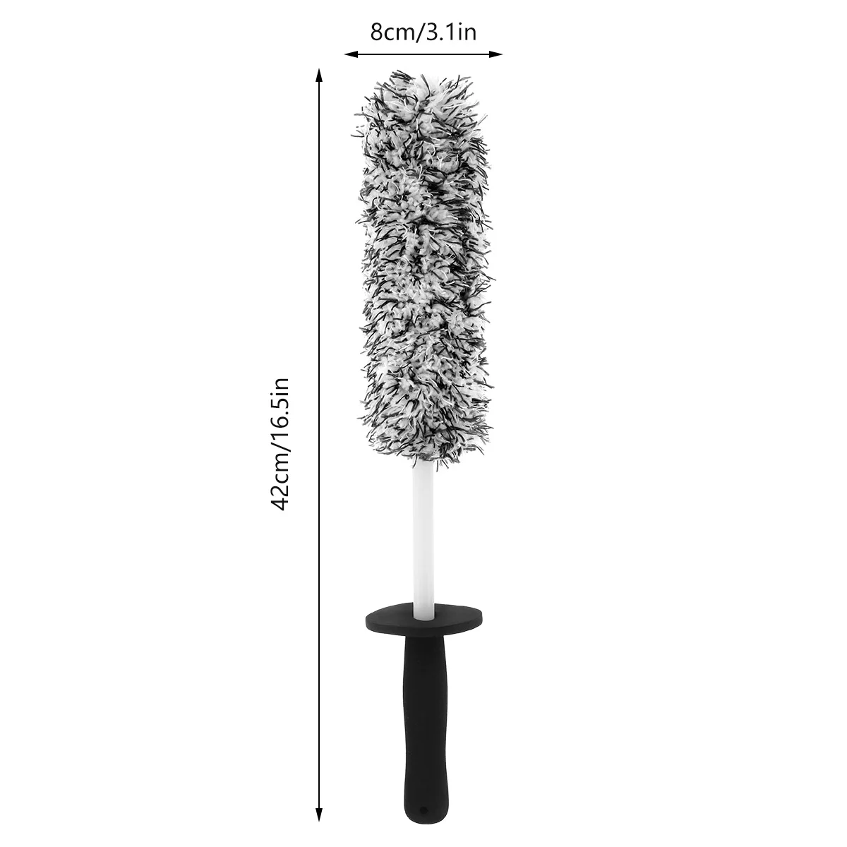 Car Detailing Wheel Cleaning Brush Microfiber Car Wash Brush Non-Slip Handle Wheel and Rim Detailing Brush Motorcycle Tire Tool