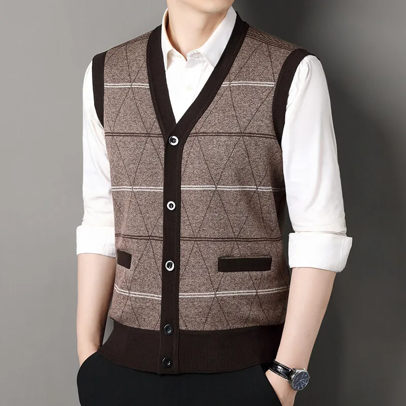 Thumbnail 2 - #3 Mens Button Front Knit Cardigans List of Top Picks