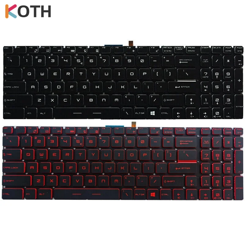 New US Keyboard For MSI GP62 GP72 GL62 GP62VR GP62MVR GP72MVR With Backlit