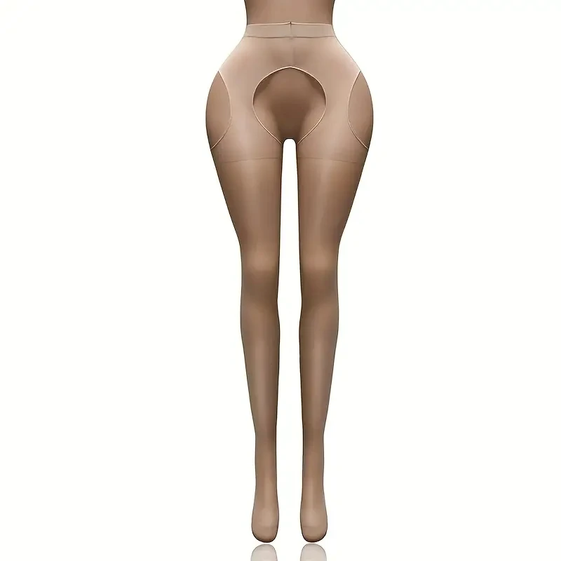 A pair of plus-size sexy stockings, openwork thigh-high stockings, new Valentine's Day 2026 style tight pantyhose, novelty women