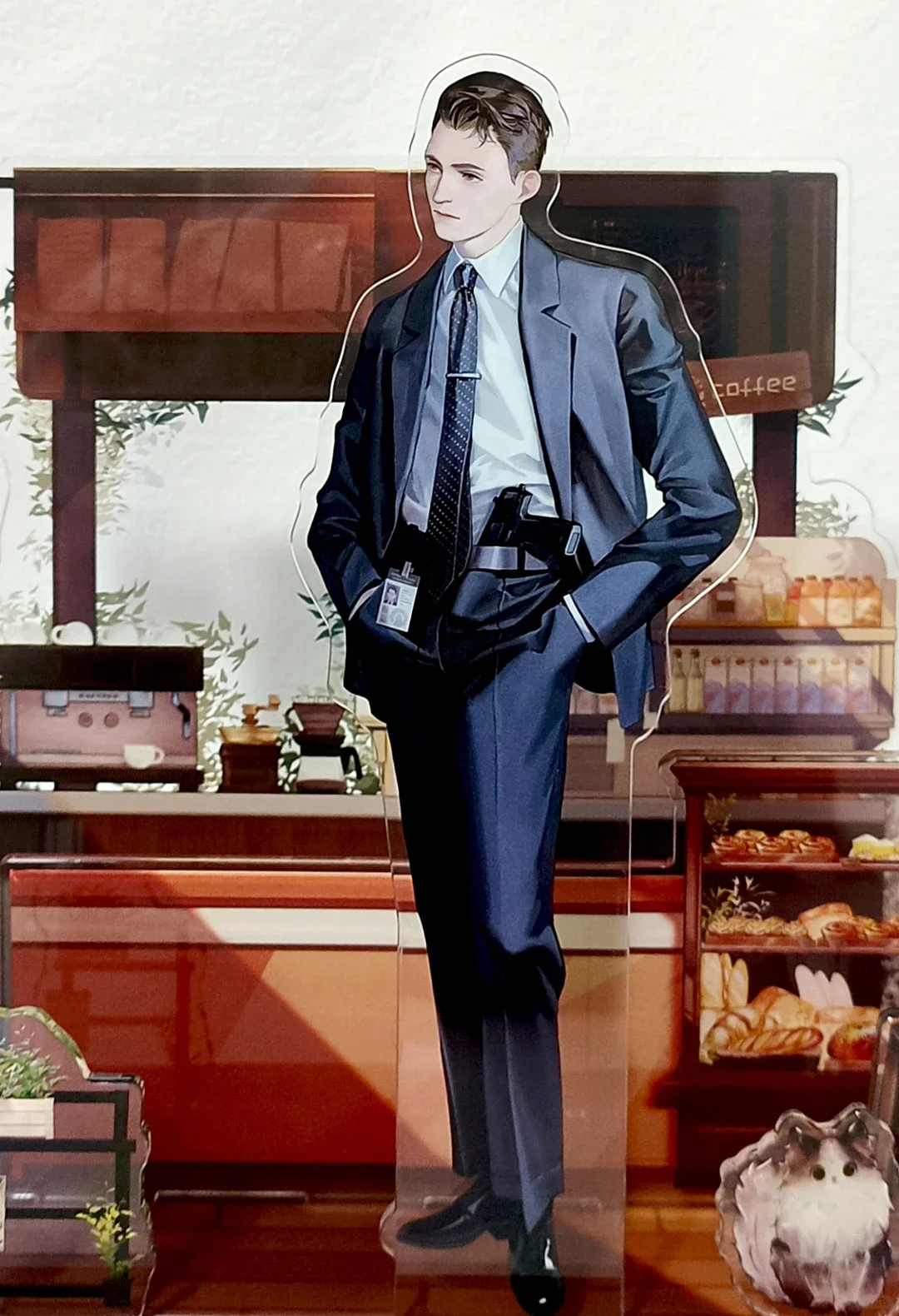 Figurine en acrylique Detroit Become Human Connor Hank Suit Ver, accessoires de collection, porte-clés mignon, cadeau pour ami