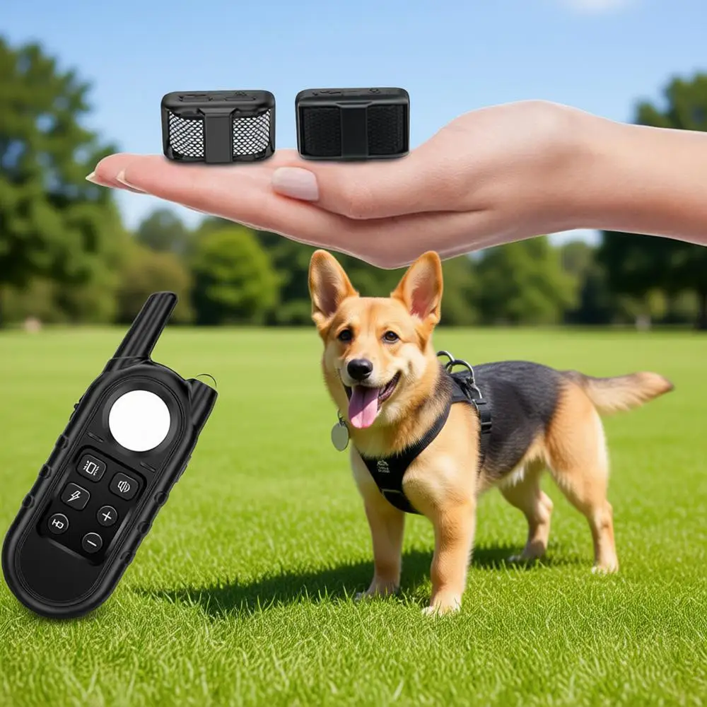 

Lightest Dog Training Collar with Remote for Small Dogs 5-15lbs & Medium Large Dogs/Puppies, Waterproof, Rechargeable, 1300ft Ra