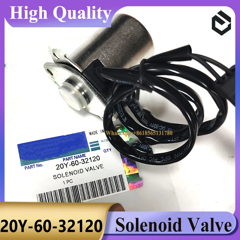 

20Y-60-32120 20Y-60-32121 Solenoid Valve for Komatsu PC200-7 PC220-7 Excavator