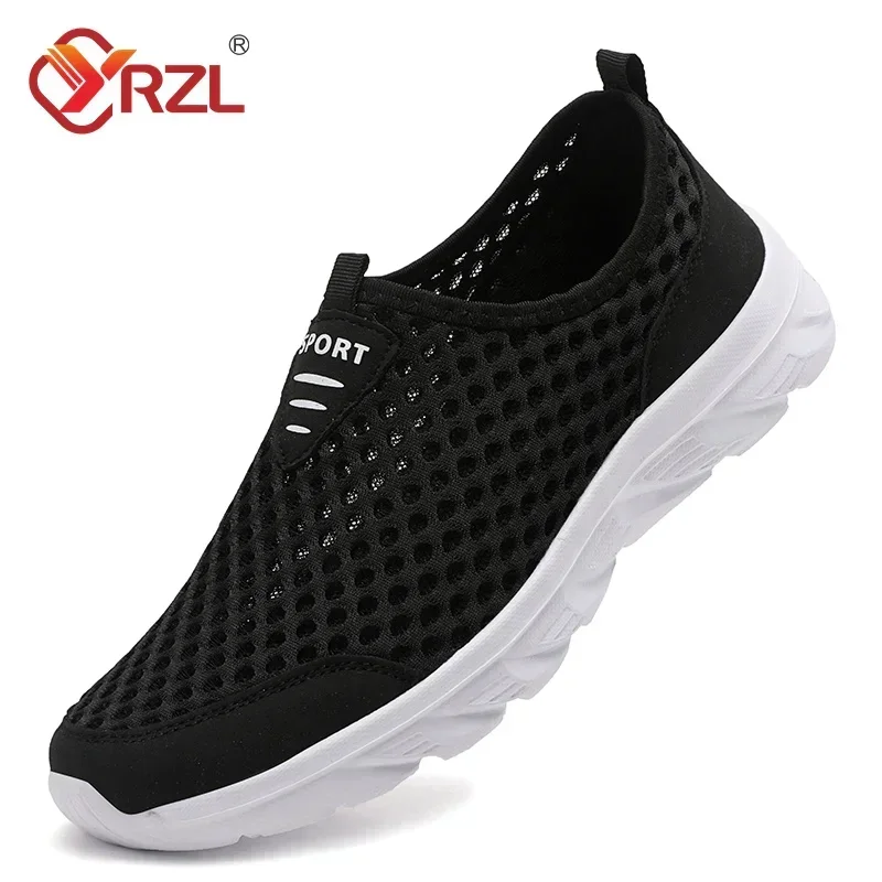 YRZL Sommer Männer Casual Schuhe Hohl Mesh Turnschuhe Männer Trendy Leichte Gym Schuhe Erwachsene Atmungsaktive männer Trainer Müßiggänger Männer