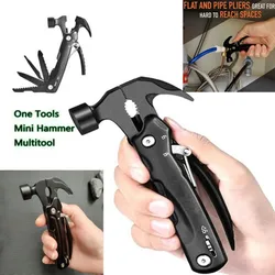 Portable Multitool Hammer Outdoor Survival Gear Tool for Camping Hunting Hiking Accessories Car Emergency Escape Tool Men Gift