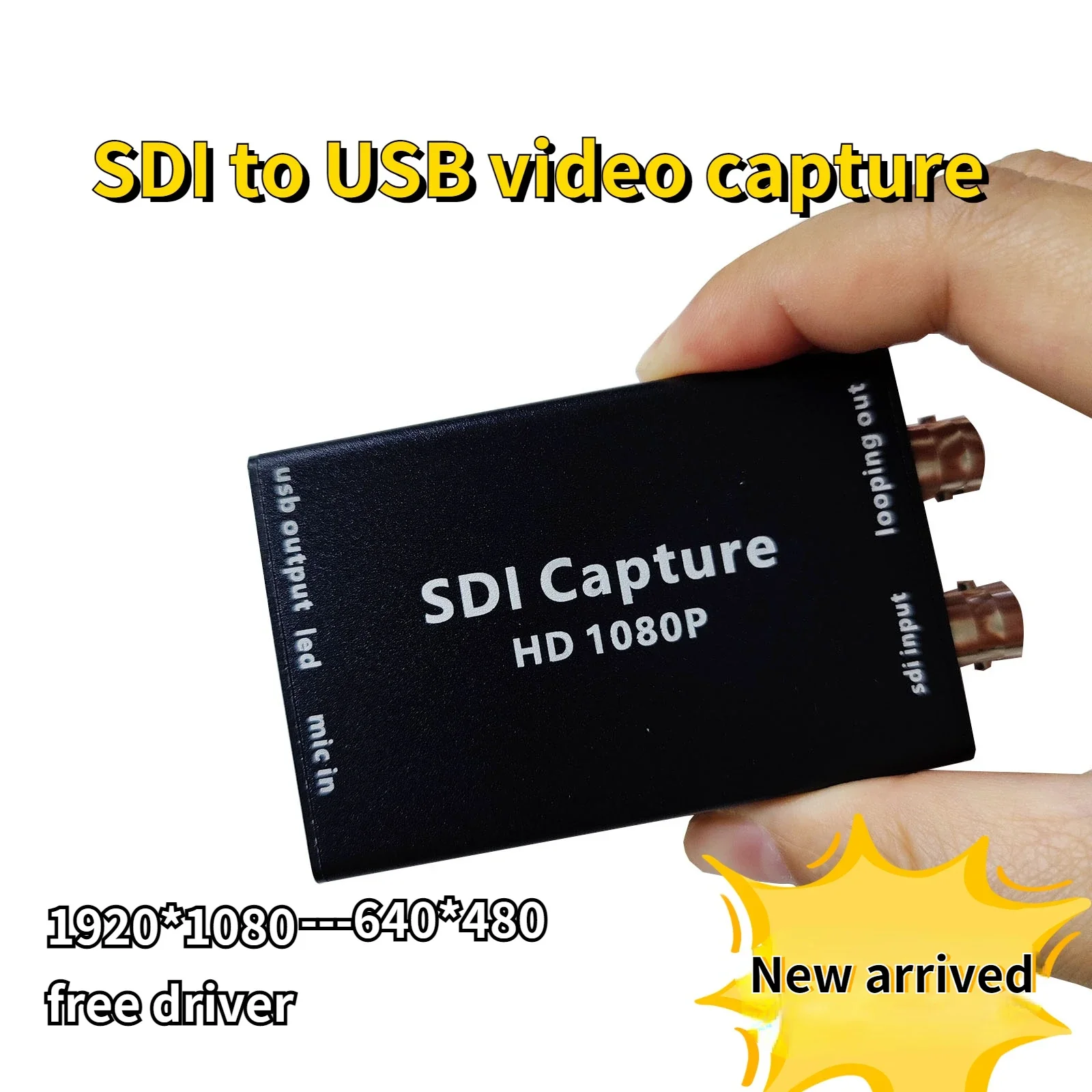 HD 1080P  720P SDI Video Mini Converter   looping out SDI to USB Adapter Converter  with Audio For Camera