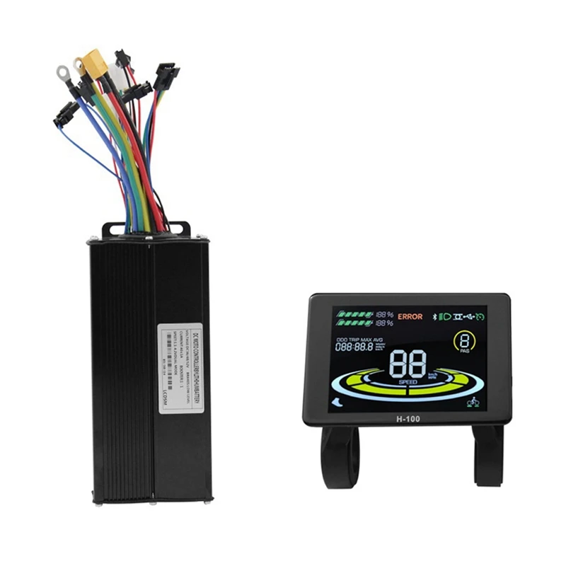 

H-100 E-Bike Display Meter 40A 36V/48V/52V Sine Wave Controller Kit Scooter E-Bike Modification Accessories