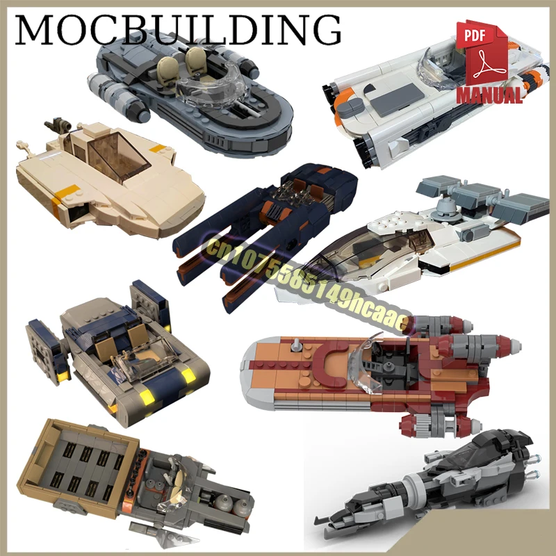 

Desert Car Speeder MOC Building Block Bricks DIY Construction Toys Space Movie Vehicle Birthday Gift Star Scene