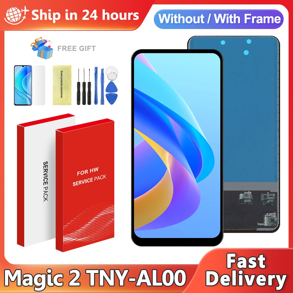 TFT Magic 2 Display Screen For Honor Magic 2 TNY-AL00 LCD Display Touch Screen Digitizer Assembly Magic2 Screen Replacement