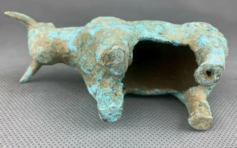 Ancient Chinese Bronze Antique Dynasty patina horse statue